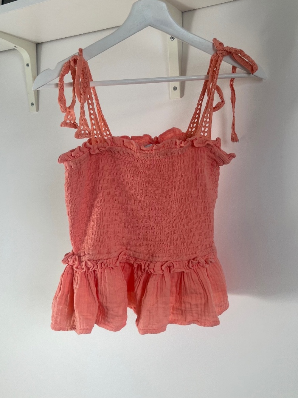 Venice Love smocked cotton top